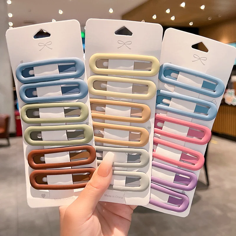 

Matte color hair Clips for girls Square Hairpins Hair Clip for women baby Hair accessories Sorting Hair Clip Headwear