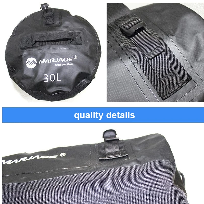 30L 60L 90L Kayaking Bag Waterproof Bag Dry Saddle Luggage Storage Beach Rafting Travel Camping Swimming Bags Drifting Bag X499A 6
