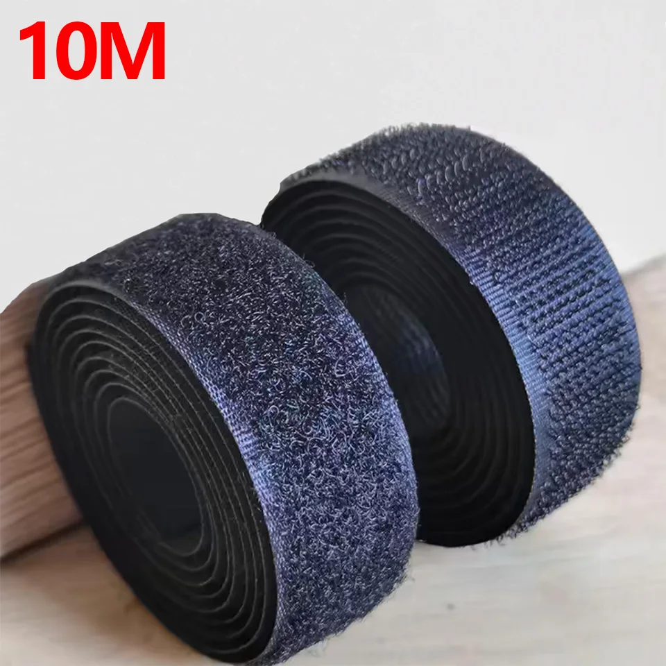 Versatile Sew-On Hook & Loop Tape | Durable Nylon Fabric Strap, 20-50mm Wide, for DIY Crafts, Sewing, and Home Decor