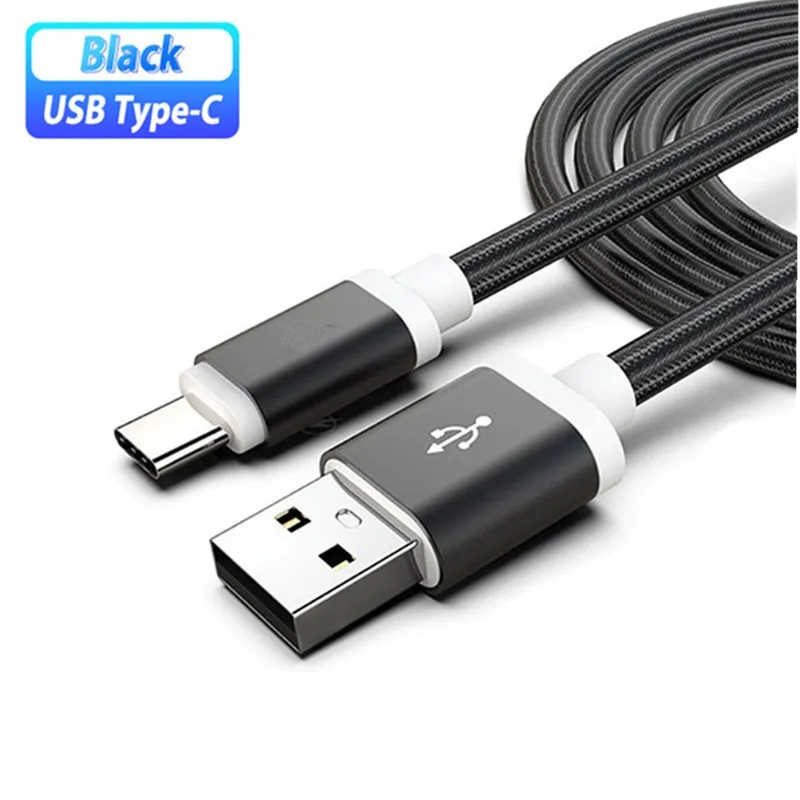 Caricabatterie Usb In Nylon Tipo C Caricabatterie Rapido Per Huawei P20 / P20 Pro / P20 Lite Honor 10 Samsung Galaxy S8 S9 A5 A7 2017