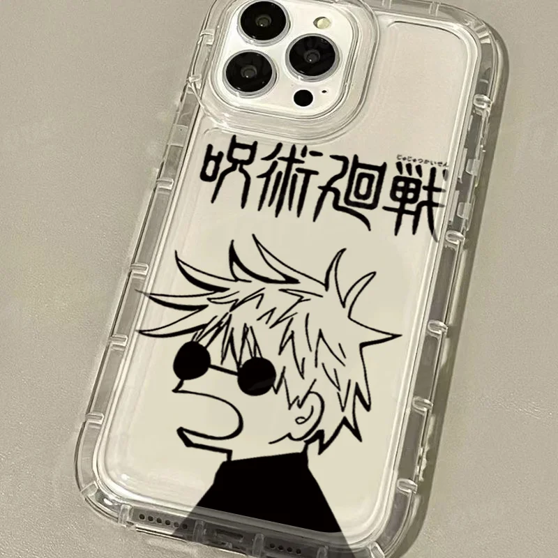 Jujutsu Kaisen Gojo Satoru Shockproof Clear Phone Case
