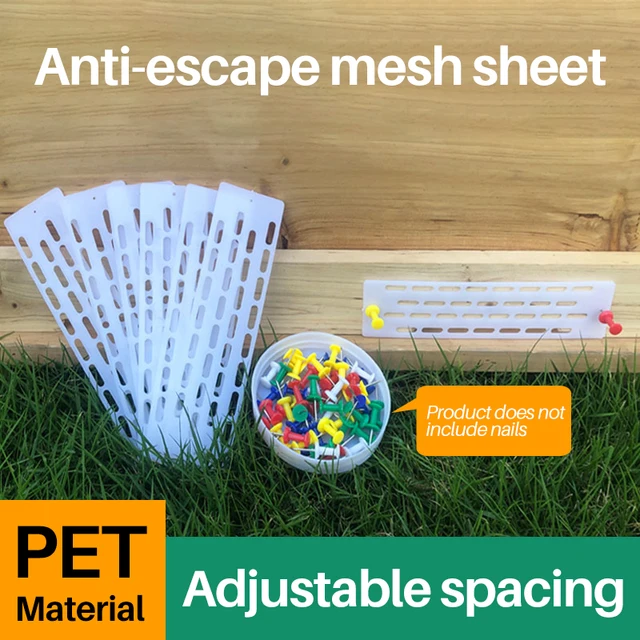 10Db Méhek Szerszám Műanyag Menekülés Elleni Légyfutásgátló Lemezek Sárga Fehér Lyukak Spacer Méhész Fészekajtó-Készletek - Image 3