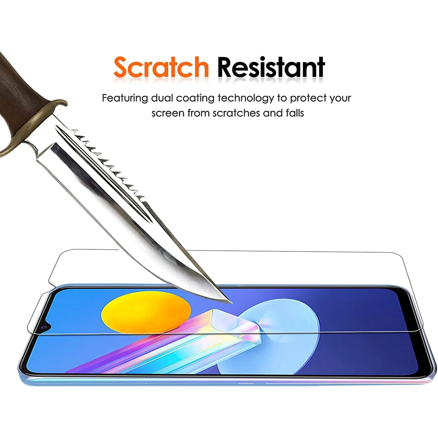X-Dision 3x Vetro Temperato 9H Per Vivo Y20s - Cristallo HD Chiaro 0,33 Mm, Anti Graffio, Copertura Piatta (Bordi Curvi Esclusi)