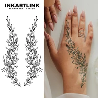 Flower vine Temporary Tattoo,Lasts To 15 Days New Technology Magic Waterproof Semi Permanent Sticker. 1