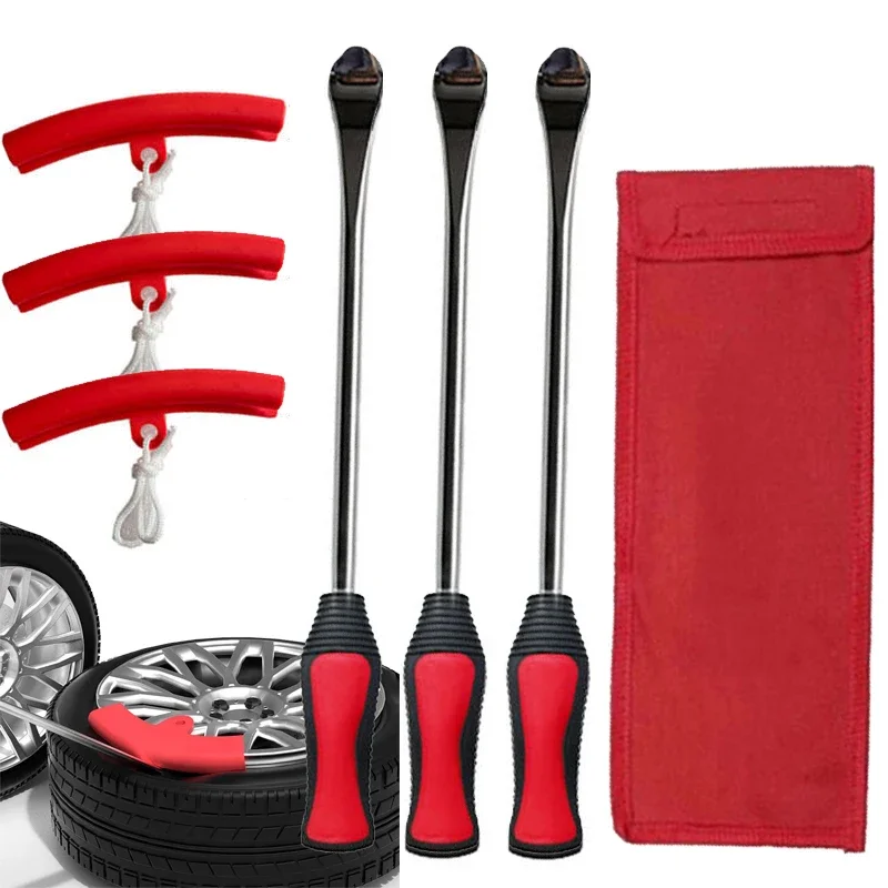 Motorcycle Tire Changing Lever Tyre Repair Removal Spoon Kits Bike Tire Repair Tools