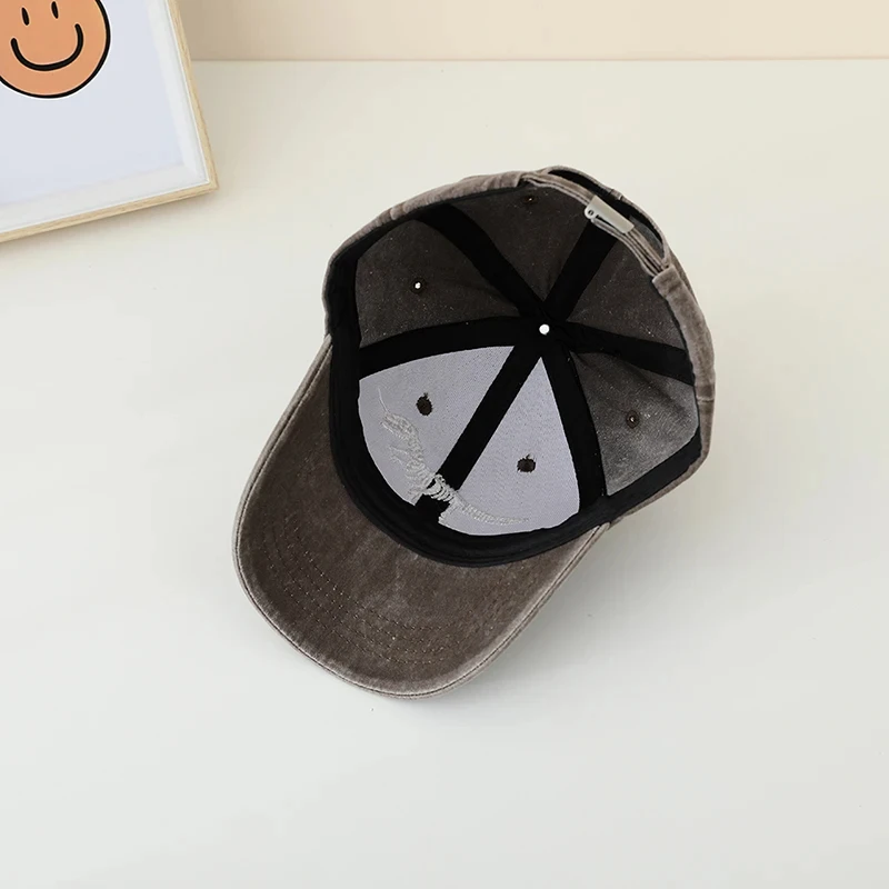 Boy Girls Baseball 2024 Sports Hats School Summer Embroidered Dinosaur Children Outdoor Kids Caps for 4-8 Years Adjustable 5