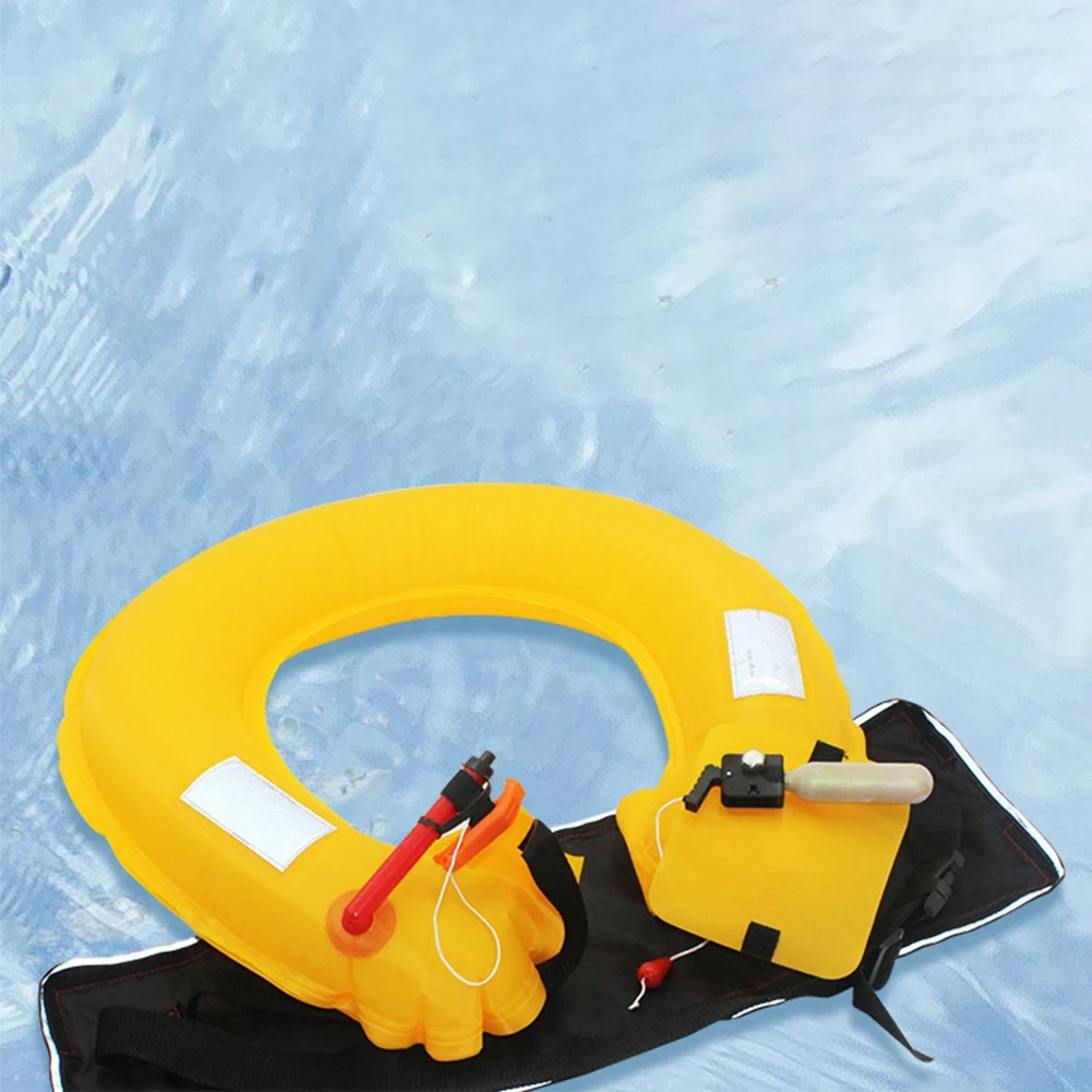 Inflatable Drifting Safety Life Belt Lightweight 100N Buoyancy Life Belt Wear-resistant Safe Waterproof for Swimming Sea Fishing