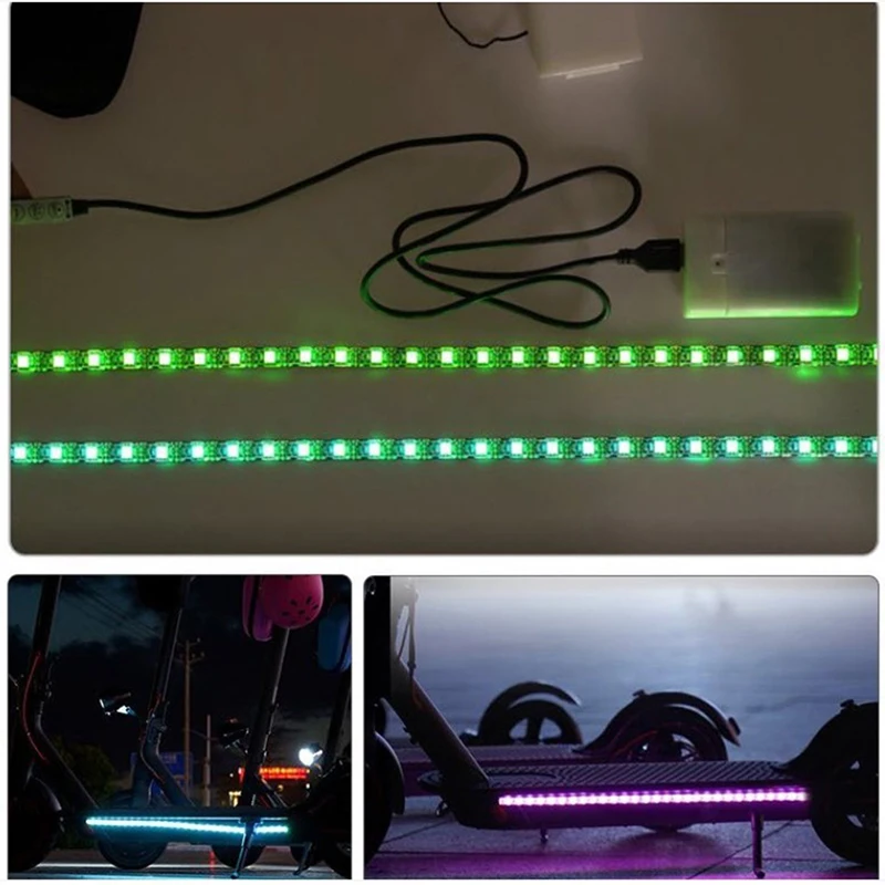 

Waterproof LED Light Strip Xiaomi M365 Electric Scooter Skateboard Chassis Light Multicolor Conversion Night Light Strip