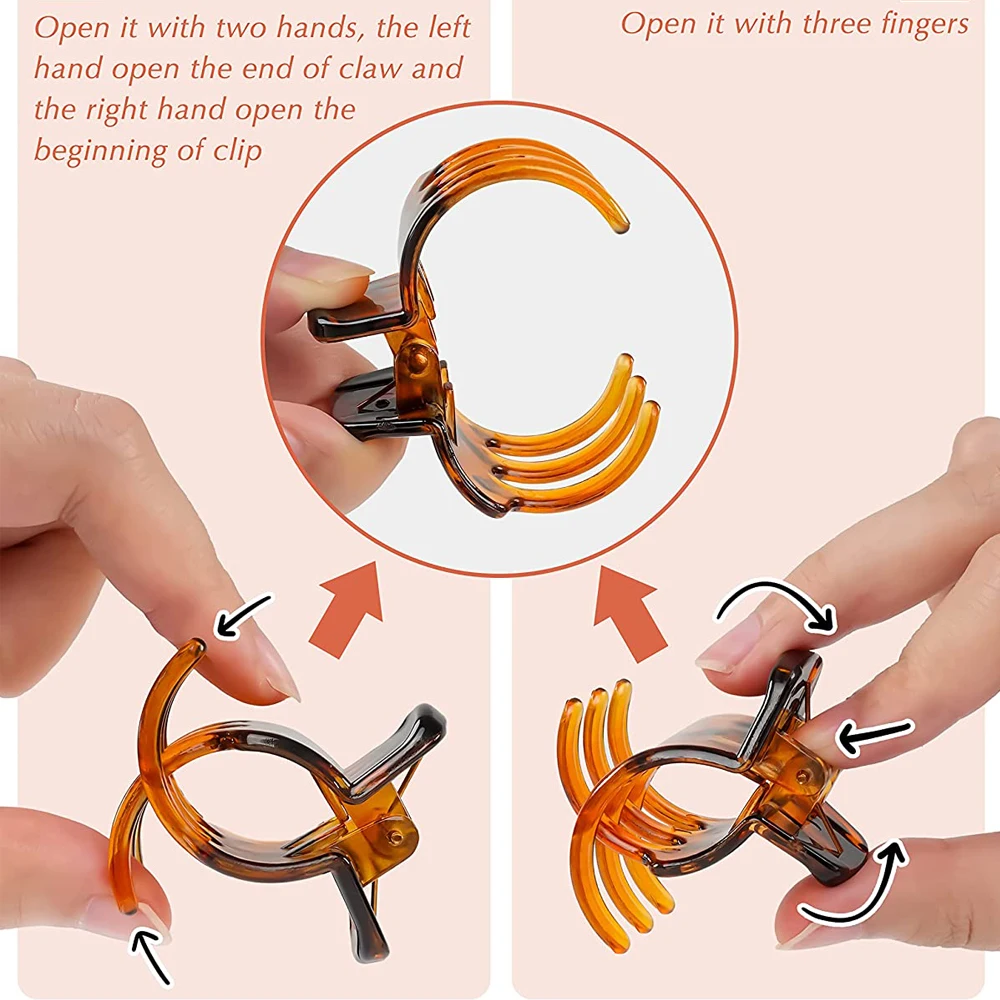Hair Claw Clips For Women 1.0 1.5cm Plastic Mini Hairpin Barrettes Styling Accessories 10Pcs