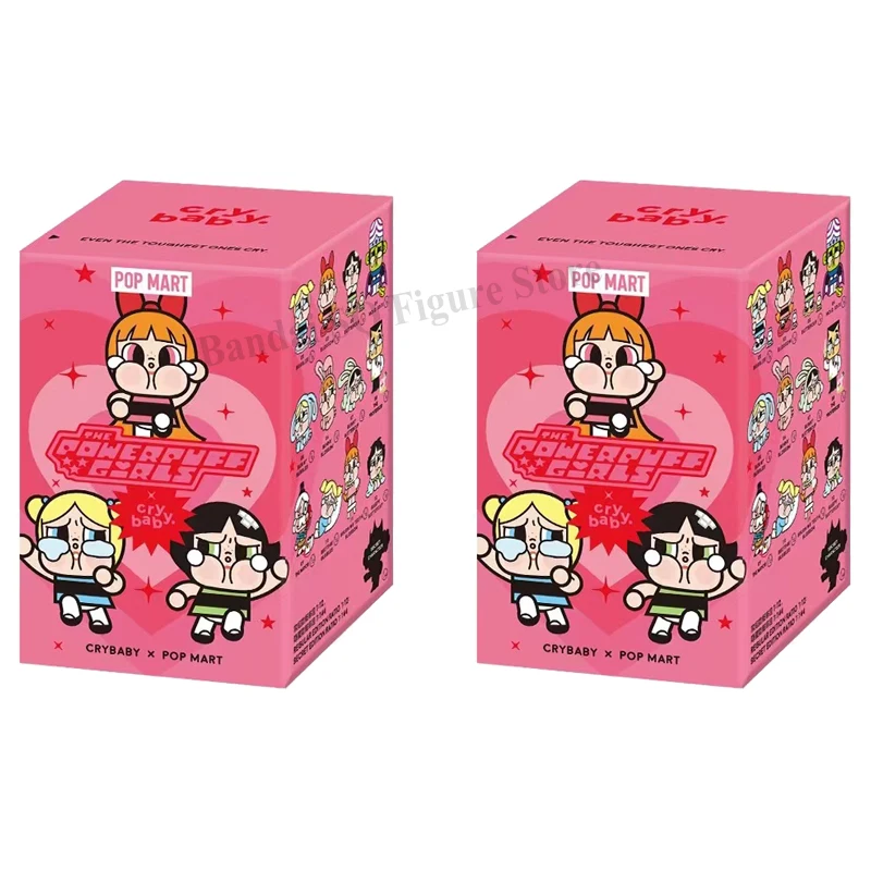 thumbnail image 1 of Pop Mart Crybaby X Powerpuff Girls Blind Box Blossom Bubbles Buttercup Mysterious Surprise Box Figure Pvc Model Statue Doll Toy, 1 of 5
