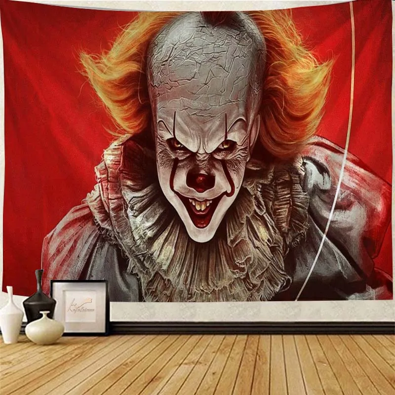 

Home Decor Horror Movie Tapestry Halloween Gifts Prank Wall Art Bedroom Living Room Gothic 230x180cm tapiz
