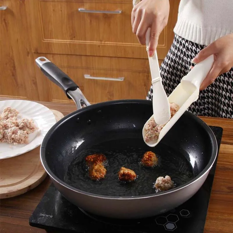 Kitchen Utensils Meatball Maker Set Fried Fish Beaf Meat Making Balls Mold Spoon Tools Cooking Accessories Plastic Food Grade
