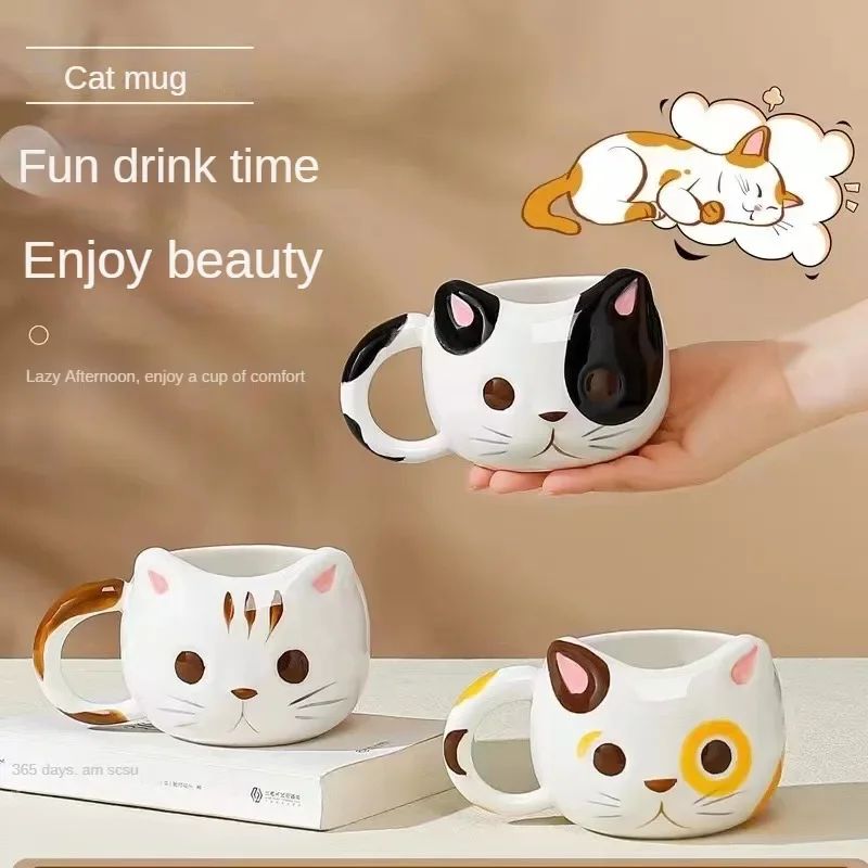 Description Picture 3 of itemCreative Cat Shaped Mug Cups of Coffee Cup to Go Personalized Gifts Cute and Different Cups Ceramics & Pottery Original Mugs Bar