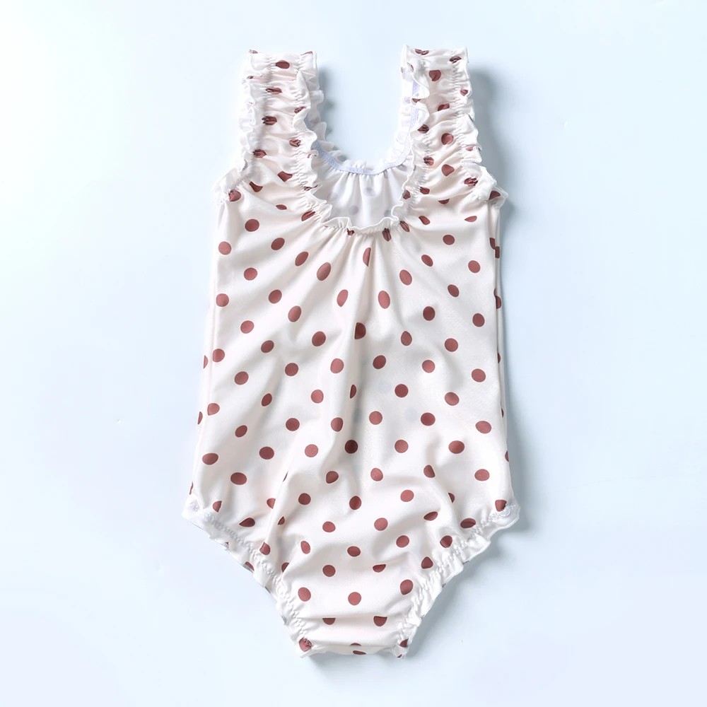 1-7Y Sommer Kinder Mädchen Badeanzüge + Hut Kleidung Kleinkind Mädchen Bademode Nette Print Baby Bikini Split Badeanzug Urlaub Schwimmen – Detail 7