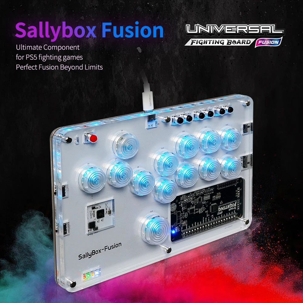 

Hitbox sallybox Controller with Brook Fighting Board Fusion Universal Compatibility Ultra-Responsive For PS4 PS5 XBOX ONE