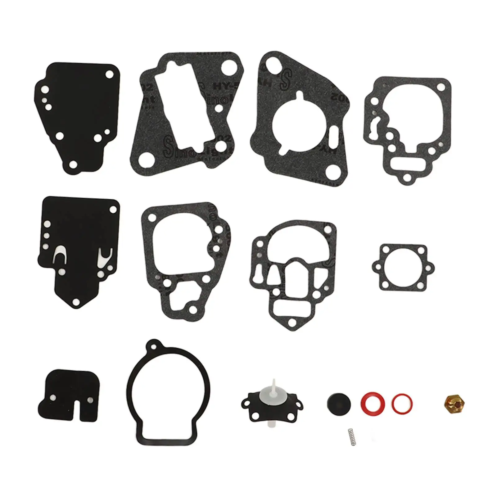 

Outboard Carburetor Repair Kit 1395-97611 Metal Rubber for 6-25hp 2 Cylinder