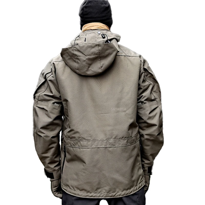 Waterproof Tactical Jacket Men Spring Autumn Multi-pocket