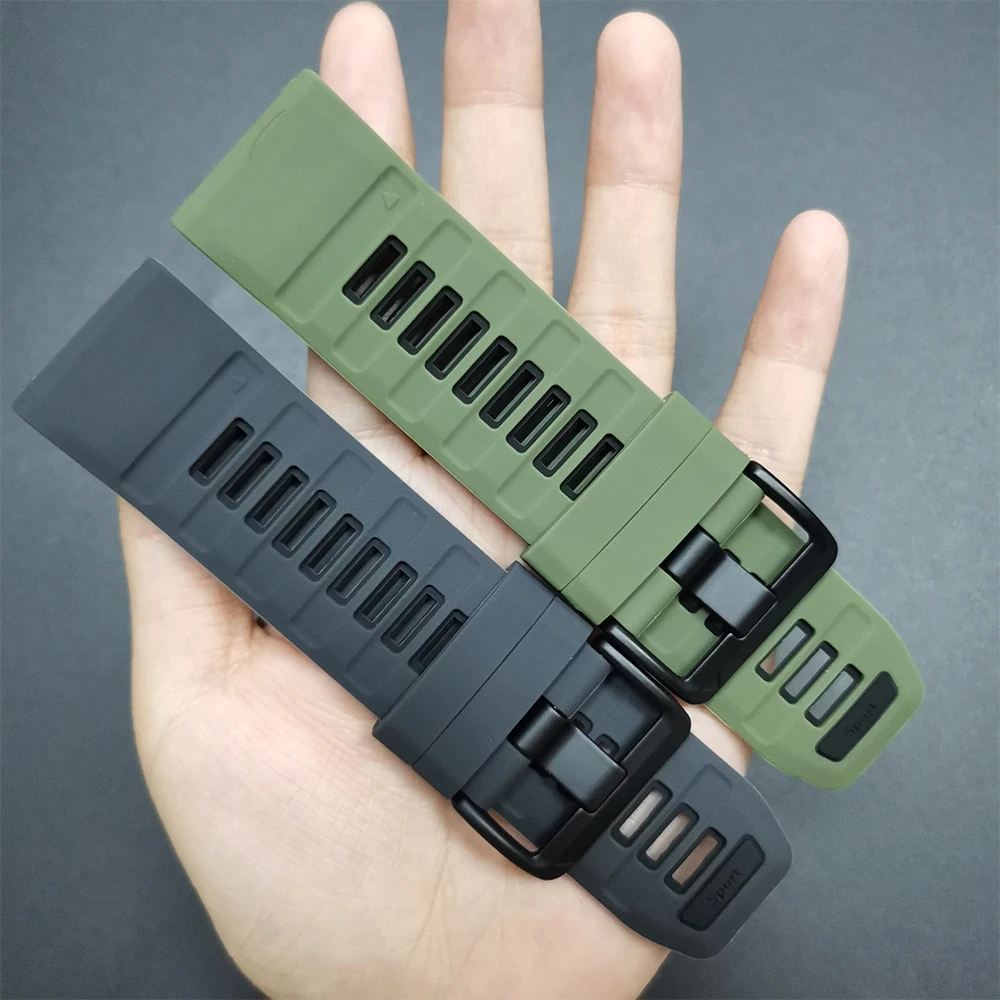 22/26mm Quickfit Offizielles Armband für Garmin Fenix 8 Pro 47mm 51mm E 7 7X/Epix Pro/6 6X/Enduro 3 Weiches Sport-Silikonarmband – Detail 5