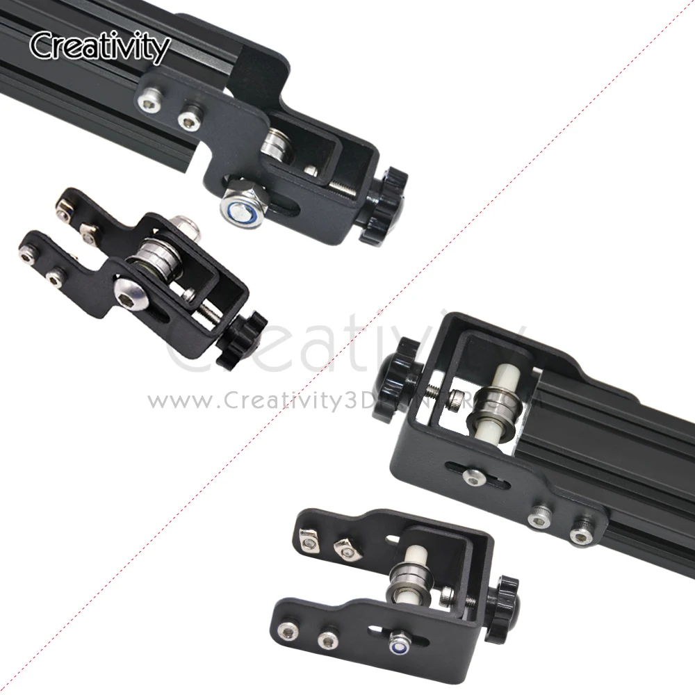 Impressora 3d Peças Correia Síncrona Esticar Endireitar Tensor Perfil do Eixo x 2040 4040 Eixo y para Ender Pro v2 Cr10 - Imagem 4