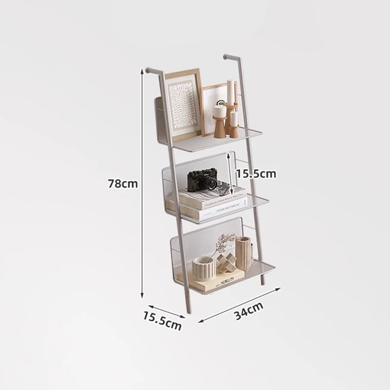 Modern Minimalist Magazine Rack Book Display Floor Standing Wall-Mounted Storage Shelf CD Organizer Furniture Estanterias FYMR