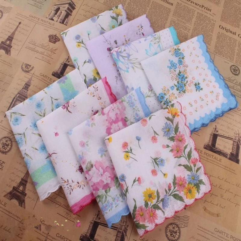 

Маленький носовой платок гребешок хлопок для мужчин и женщин детский ретро классический ретро носовой платок с принтом