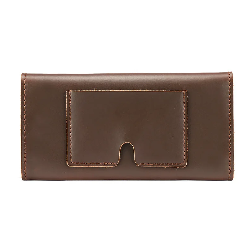 Vintage Purse Phone Holder Case Wearable Belt Long Wallets Clutch Cellphone Pouch Envelope Billfold