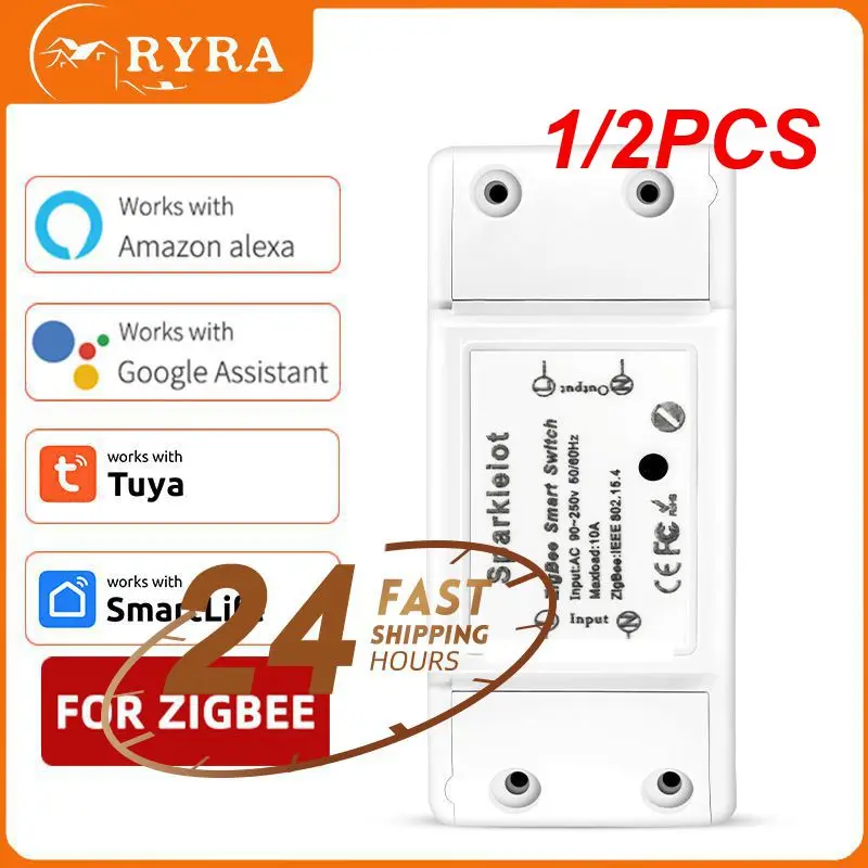 

1/2PCS For Homekit/Tuya Smart Led Lamp Switch interruptor Relay Switch Breaker wifi Remote Control For Echo/Alexa/