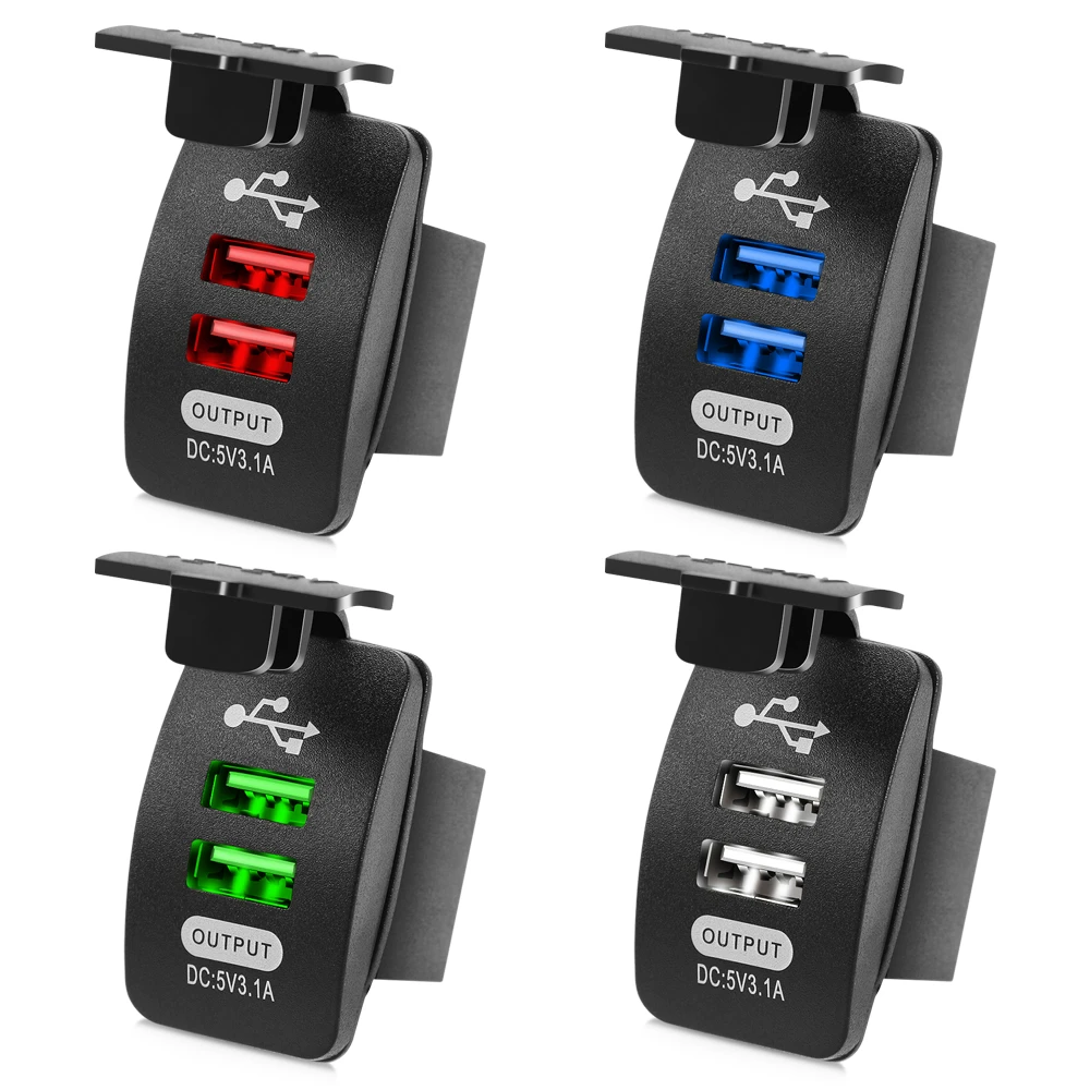 Car Charger Dual Usb Socket For Suzuki Liana Splash Reno Swift Sx4 Jimny Ignis Alto Samurai