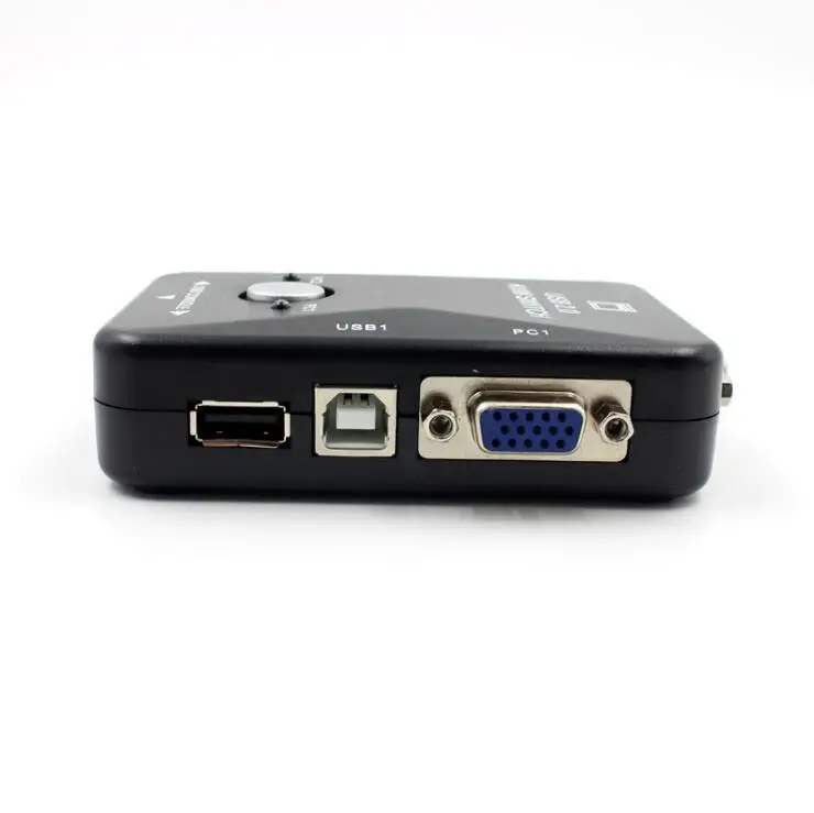 100pcs VGA 수동 스위치 2 in 1 VGA 스위치 2 in 1 비디오 VGA 스위치 in/out
