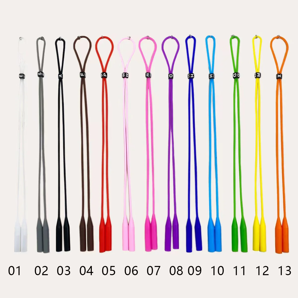 Fashion Sports Eyewear Retainer Candy Color Silicone Sunglasses Women Men Eyeglasses Straps Adjustable Glasses Elastic Holder glasses straps glasses retainer