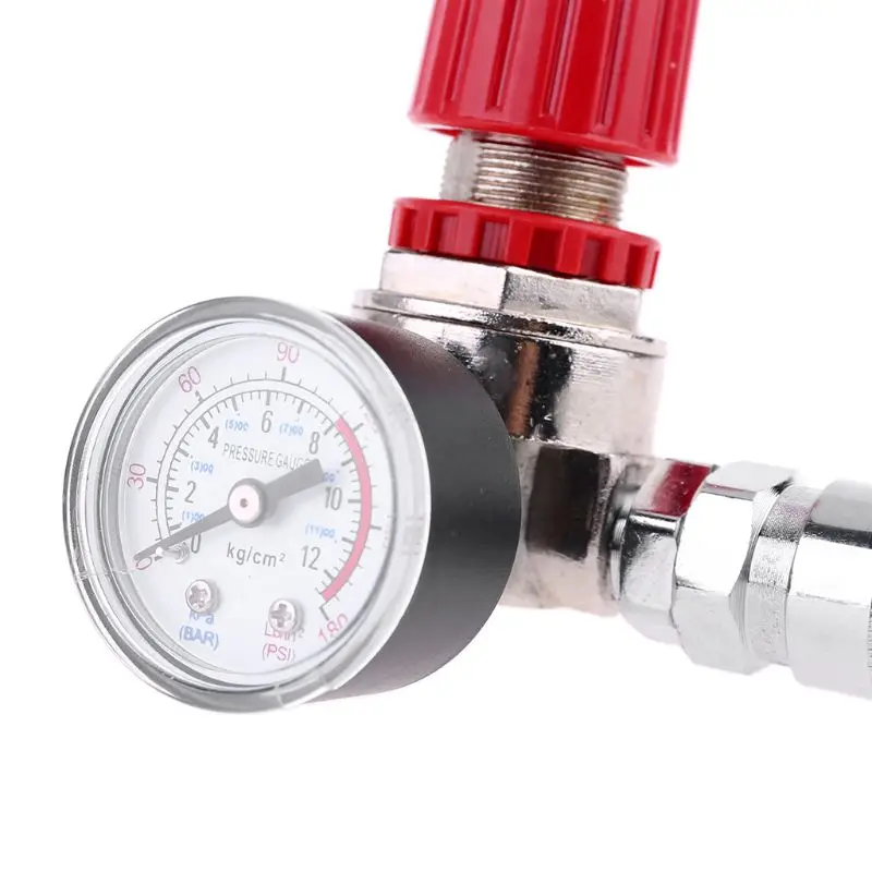 Régulateur De Pression D'Air BR4000 G1/2 - Pour Compresseur - 0.05 à 1 MPa - Avec Manomètre - Alliage Aluminium