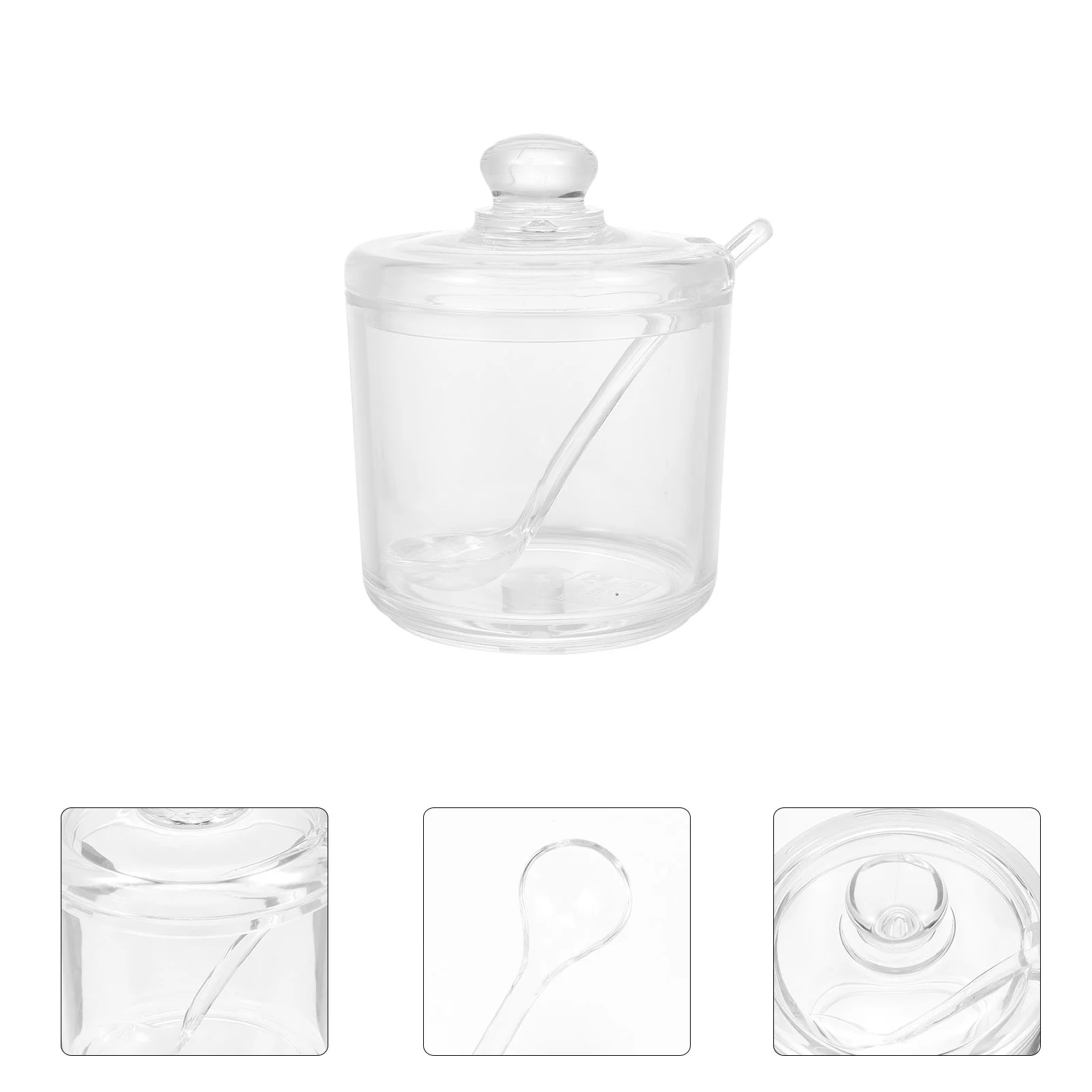 

Airtight Storage Containers Clear Glass Storage Containers With Lids Kitchen Sealing Jar For Sugar Flour Supplies 330ML