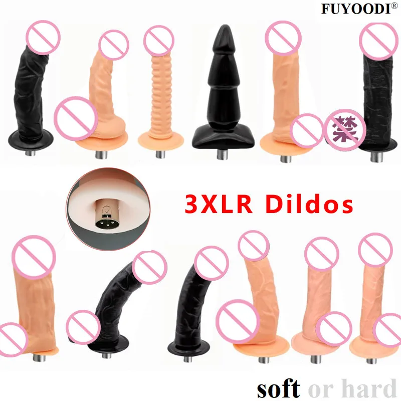 

3XLR Sex Machine vibrator Attachments G-spot Stimulate Penis Love Masturbation Dildos Accessories Sex Toys for Woman and Men