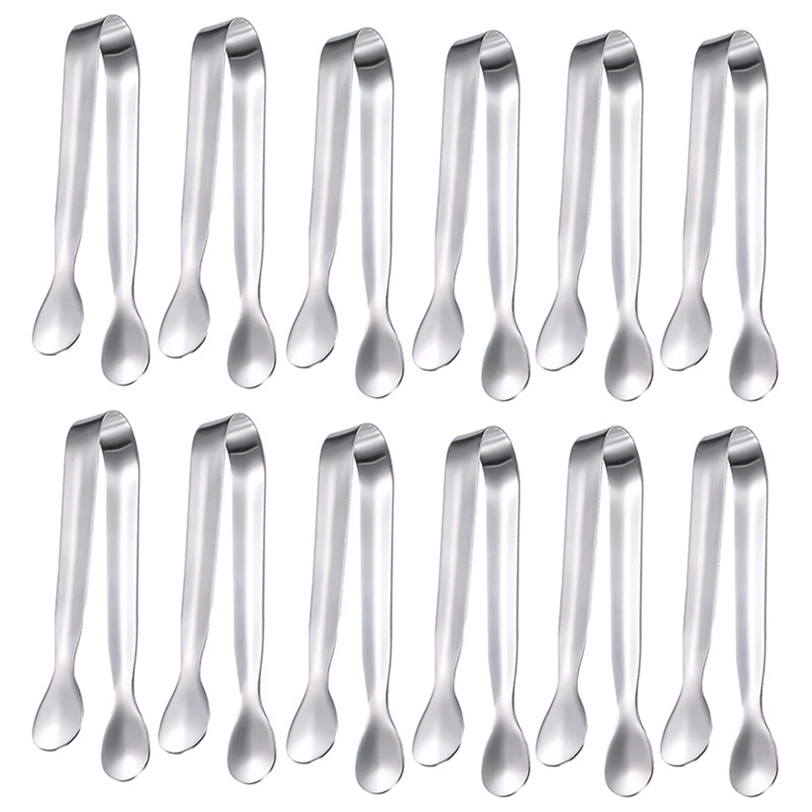 Sugar Tongs Serving Tongs 12pcs Stainless Steel Small Serving Tongs