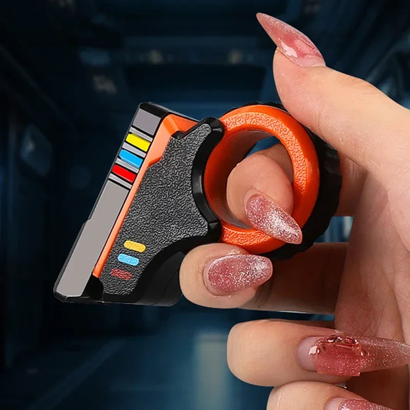 Rotary Textured Finger Fidget Toy for Stress Relief and Focus