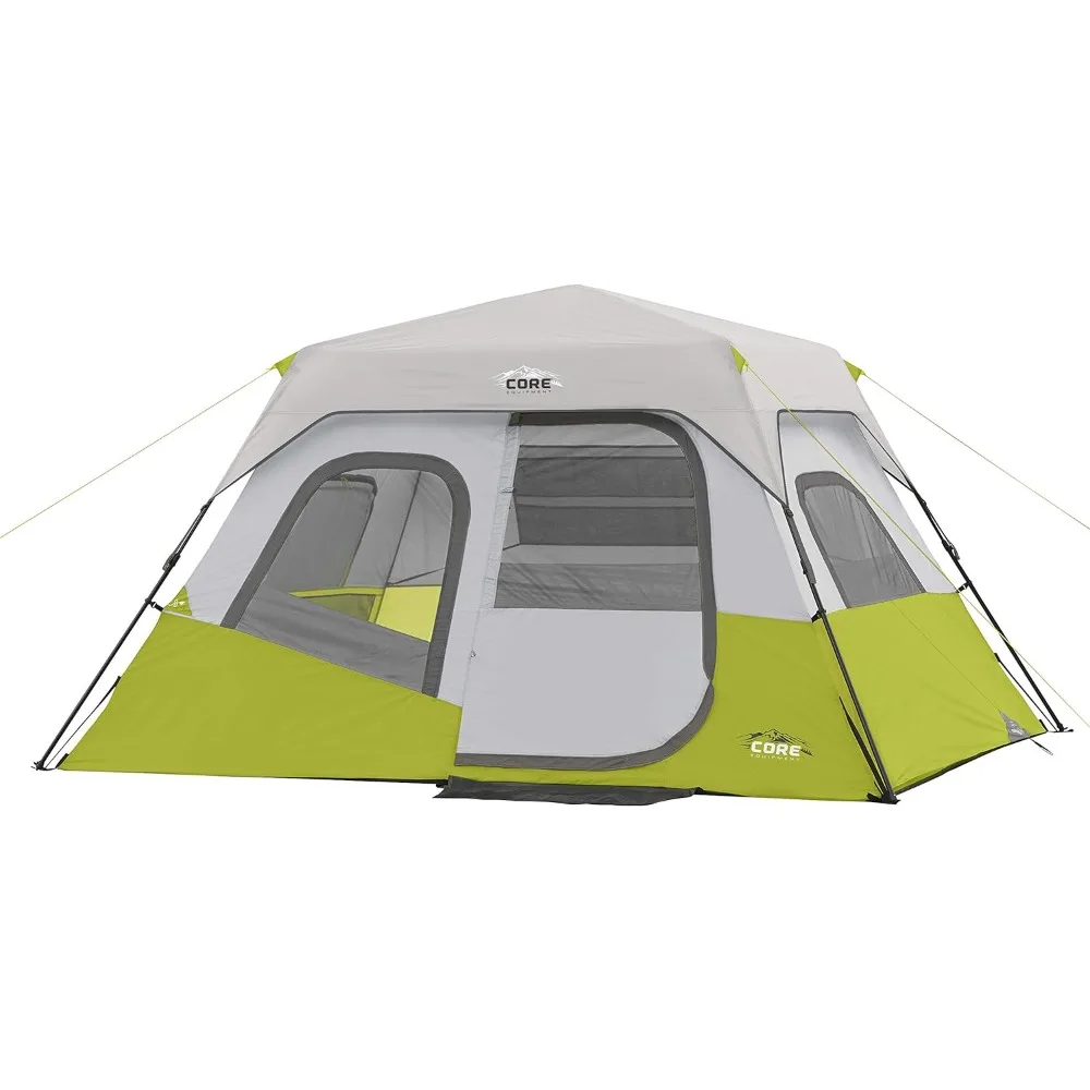 

Camping Tent for 6 Person, Easy 60 Second Camp Setup, Included Hanging Organizer for Camp Accessories, Family Camping Tent