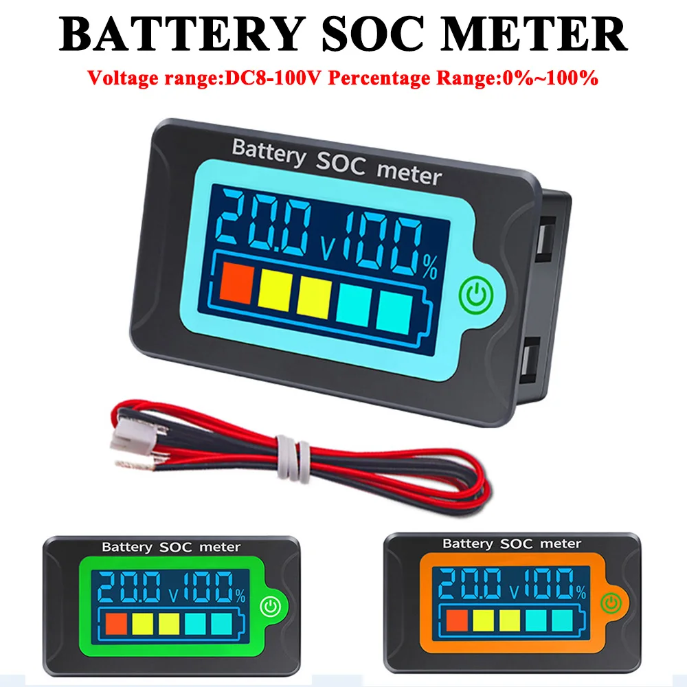PZEM 009 DC 8 100V Battery Capacity Tester Voltage Voltmeter Lithium