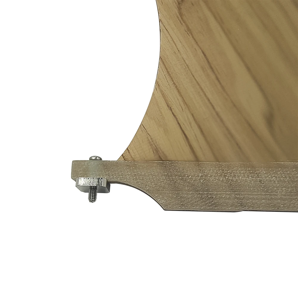 Bamboo Center Single Surfboard Fin 6/7/8/9/10.25inch Longboard Fin SUP Board Fibreglass Surf With Screw StandUP Paddle Sport