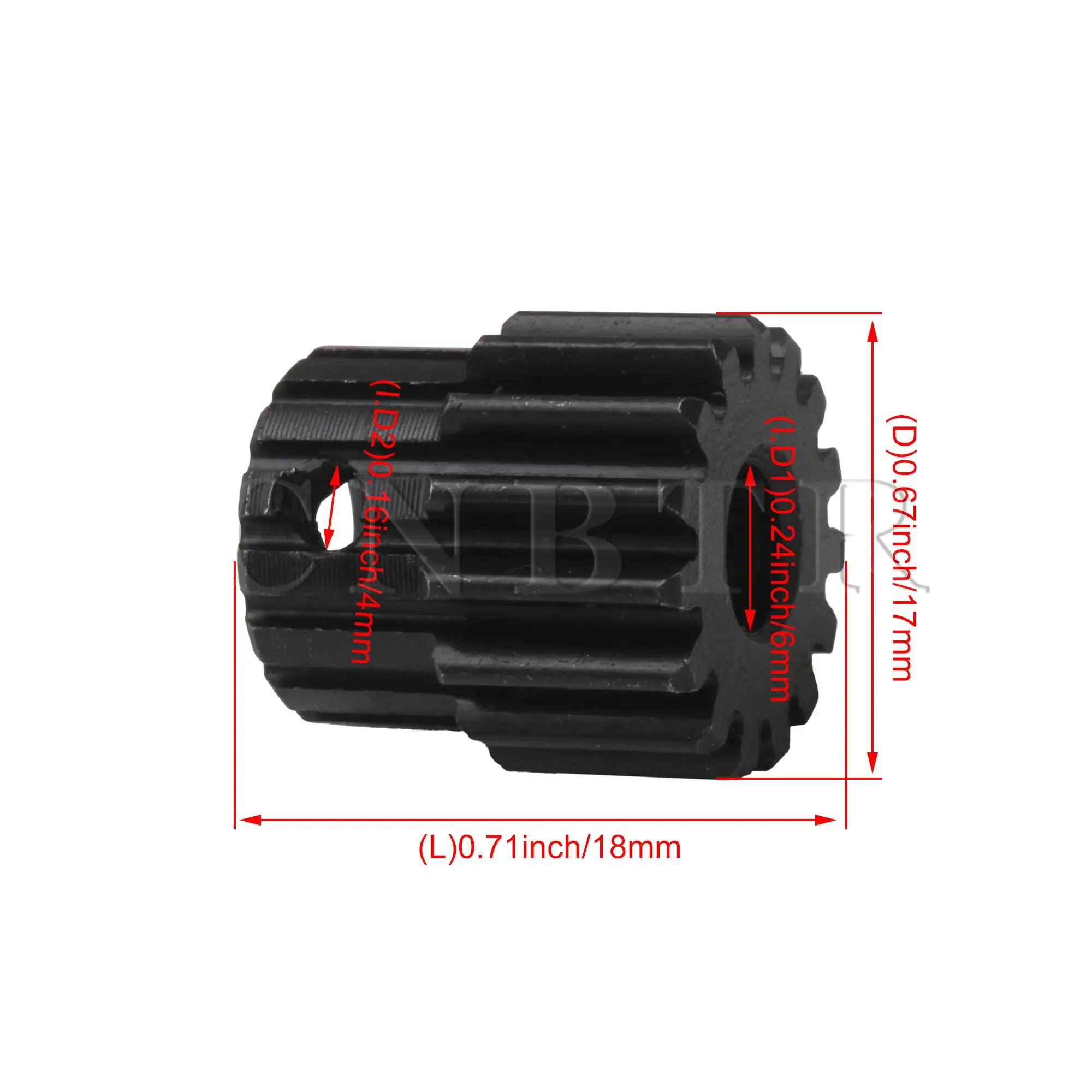 45 Steel 1 Modle 15/20 Teeth Motor Metal Gear Wheel Industrial Accessories Inner Hole 6mm/8mm CNBTR 2pcs