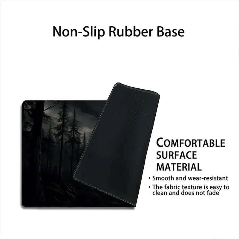 Enchanted Forest Gaming Mouse Pad – Non-Slip Rubber Base, Washable Desk Accessory for Home & Office Decor (35x60)
