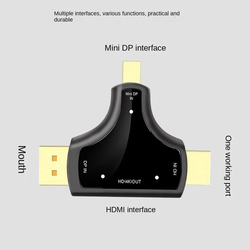 

Mini DP To HDMI Adapter: 4K*2K 3-in-1 DisplayPort To HDMI Converter