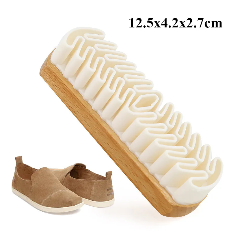 Shoe Brush 1Pc Horsehair Shoe Brush Shine Brushes Scraping Tool For Boots Shoes Leather Care