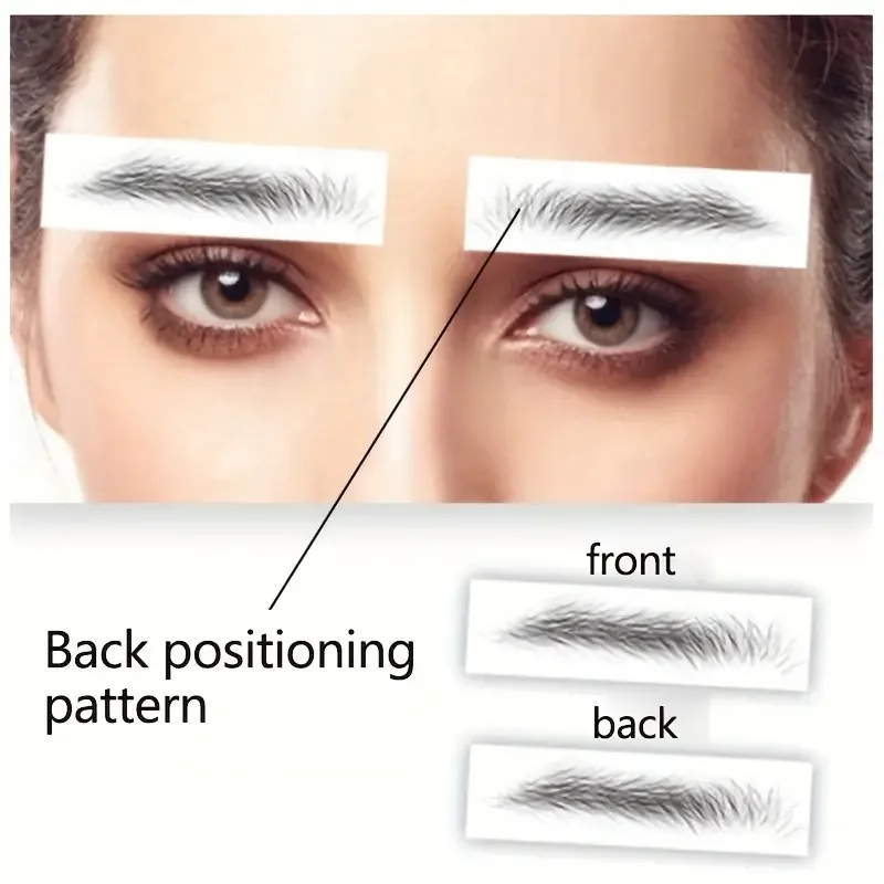 Water-based Hair-liked Eyebrow Tattoo Sticker Waterproof Long Lasting Makeup False Eyebrows Stickers for Brow Grooming Shaping tattoo sticker,makeup stickers,makeup accessories