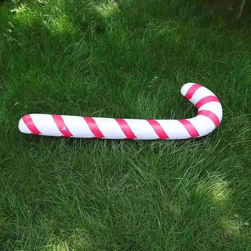 Christmas Home Decoration 90cm Inflatable Candy Cane Stick Balloons Outdoor Candy Canes Decor Xmas Pendant Supplies Ornaments