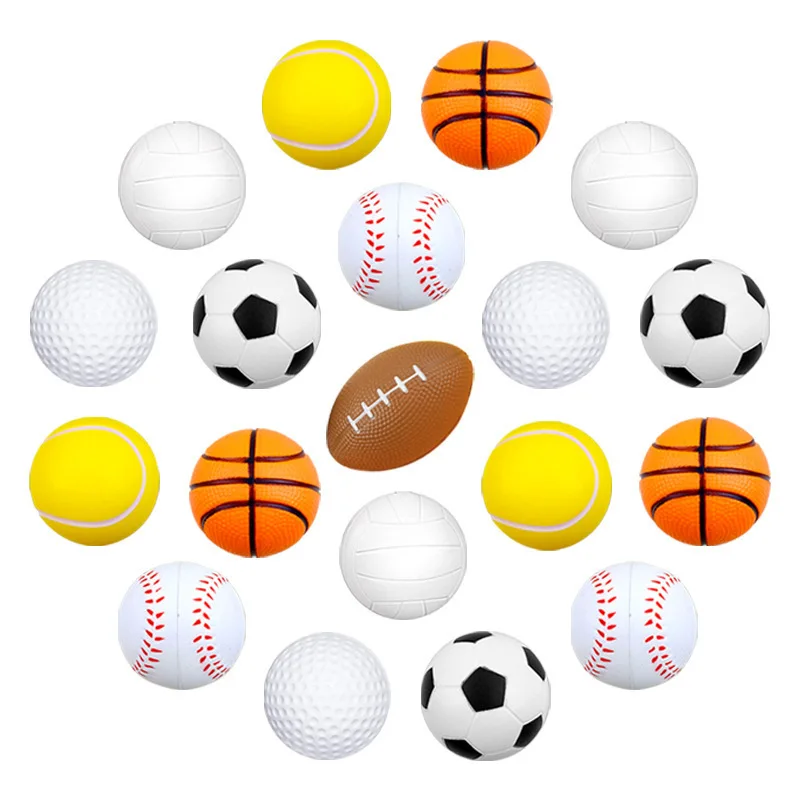 mini soccer party gift mini foam squeeze sports ball to relieve stress anxiety school classroom reward party gift