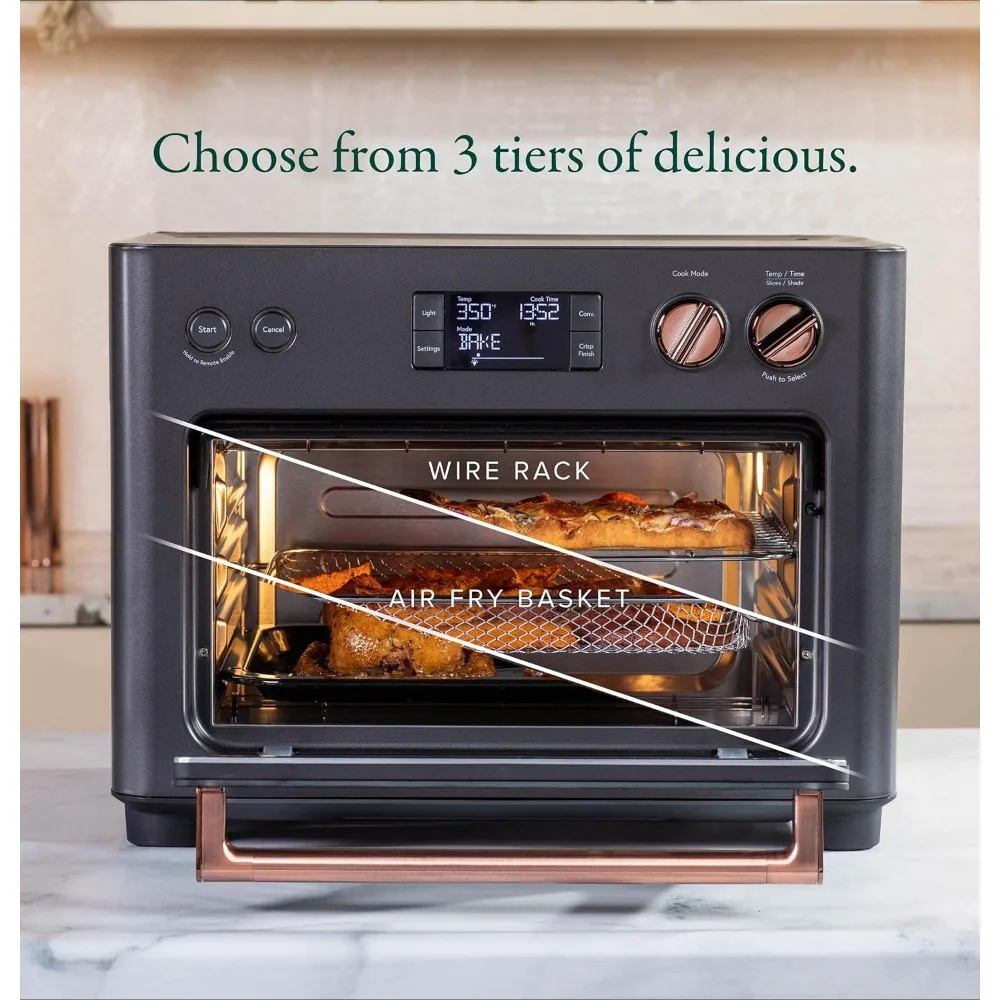 Haute couture oven with 14 basic cooking modes Smart connectivity, voice control, countertop small appliances, matte black 3