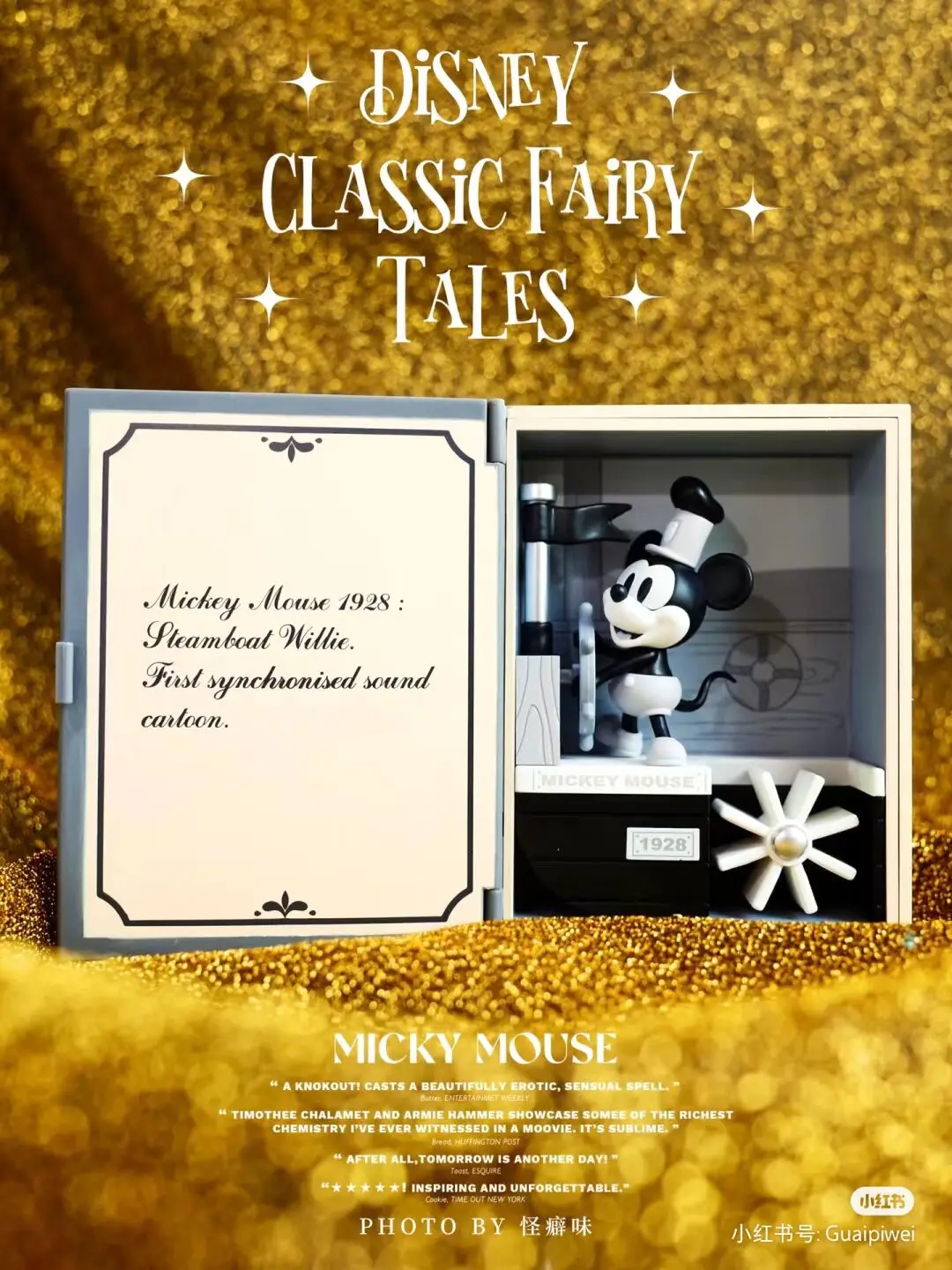 Originale Disney Blind Box Classic Fairy Tale Series Mickey Mouse Stitch Donald Duck Daisy Tinker Bell Figure Mystery Box Toy Gif