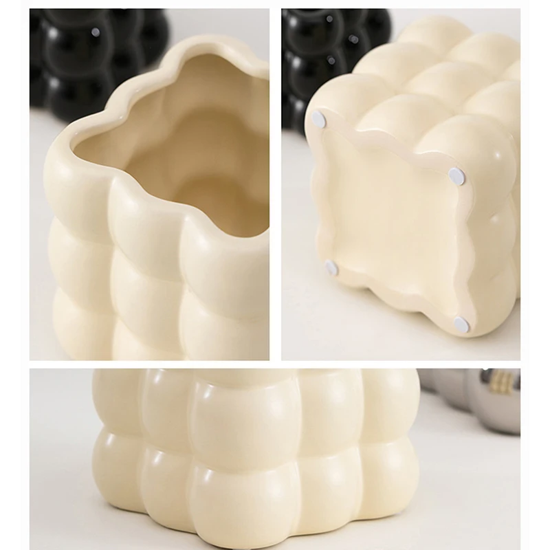Bathroom Organizer Makeup Organization Cosmetic Lipstick Holder Makeup Brush Holders Storage Organiser Office Ceramic Pen Holder 6
