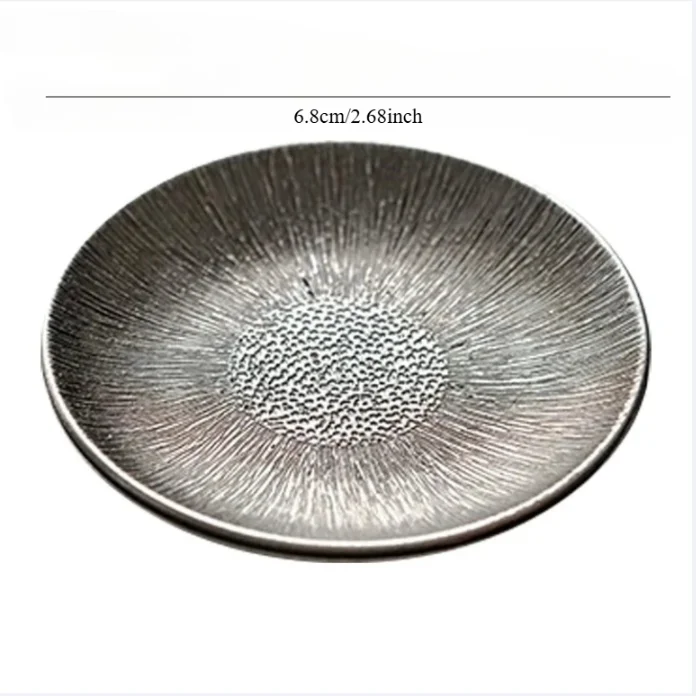 Japanese-style coaster, alloy cup holder, tea saucer, tea holder, antique Zen wind insulation pad, Kung Fu tea set tea ceremony