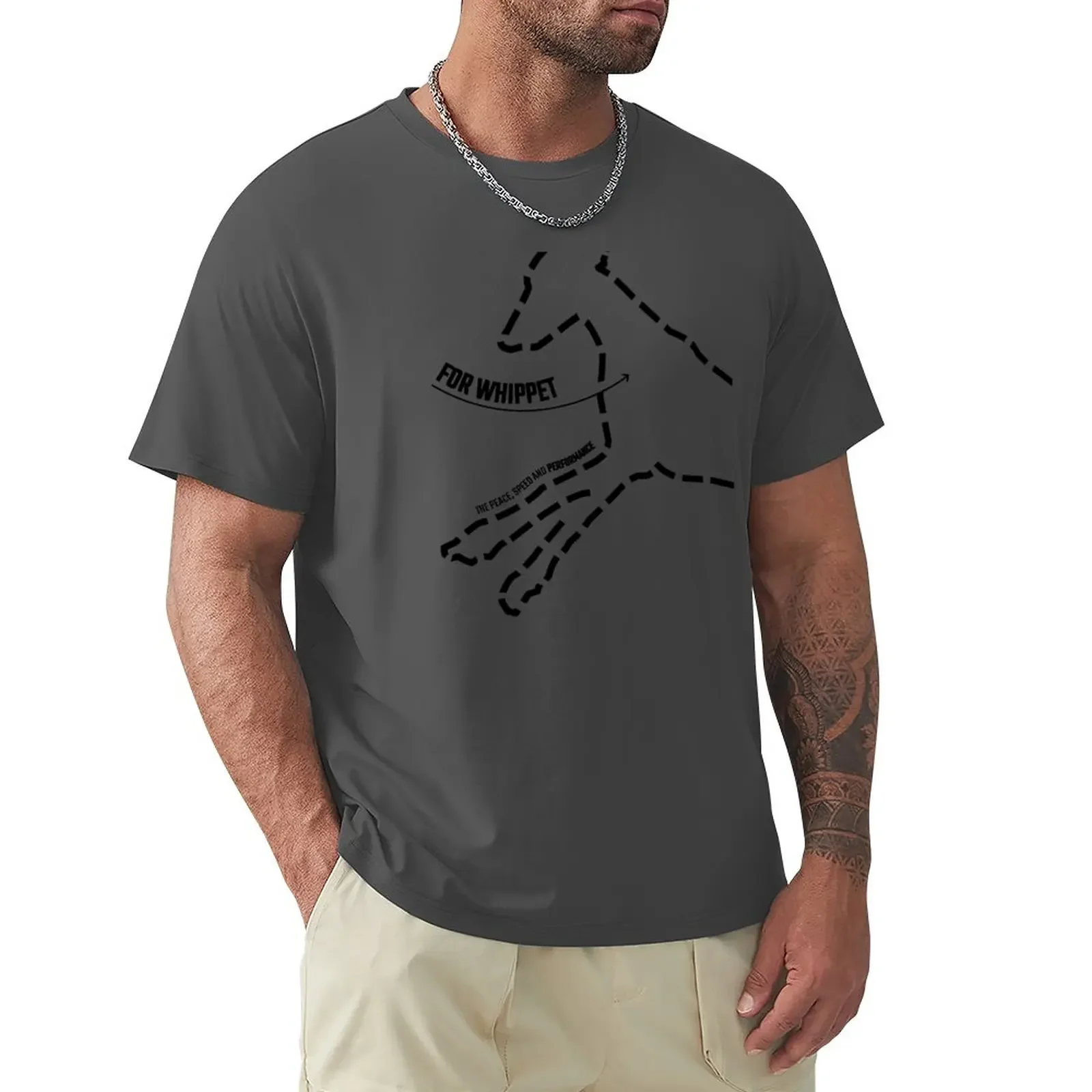 

LANDING FIELD FOR WHIPPET LOVERS T-Shirt animal prinfor boys kawaii clothes Men's t shirts